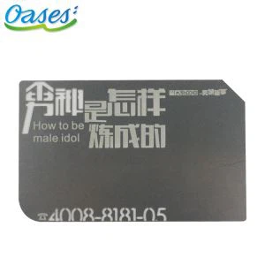 Or/plata metall targetes d'acer inoxidable nom targetes